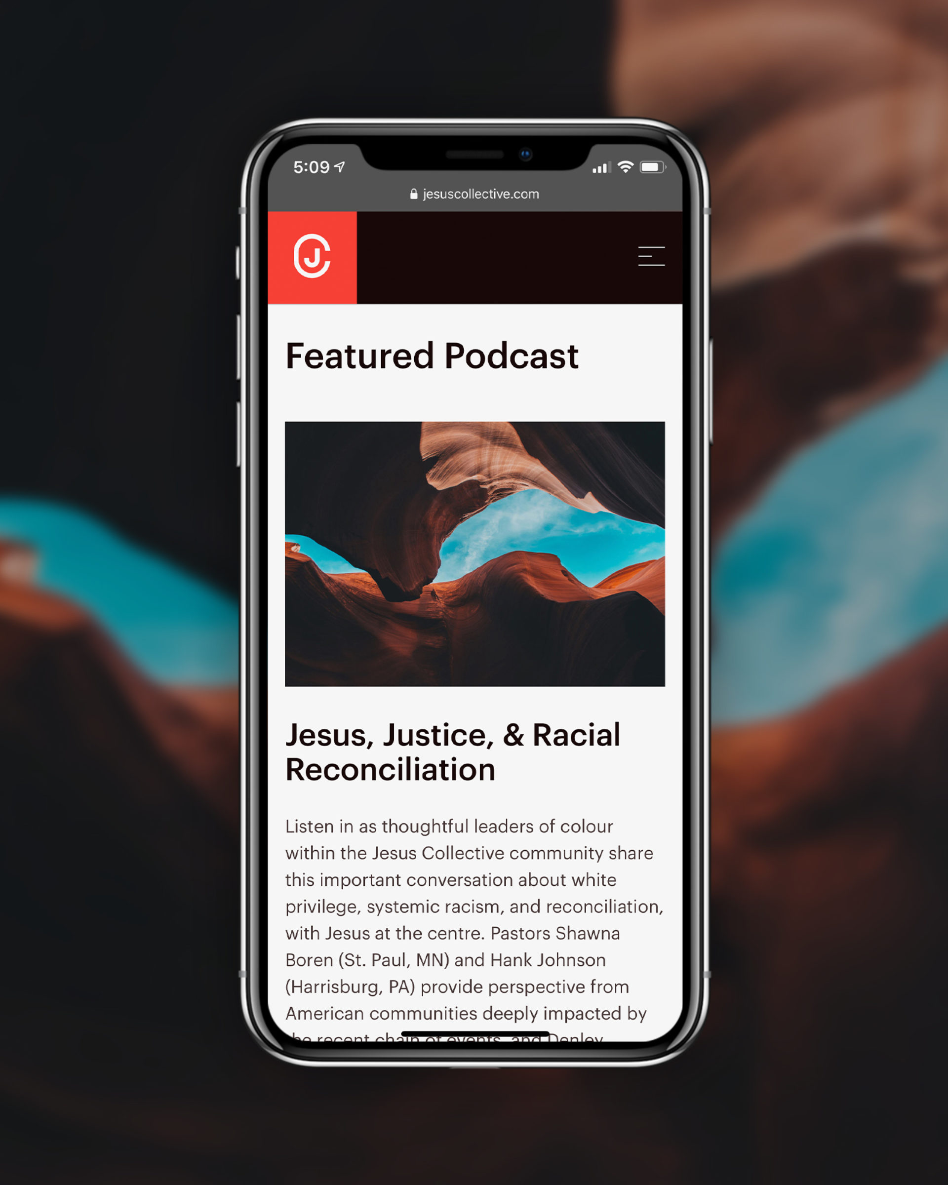 A featured podcast on the Jesus Collective website