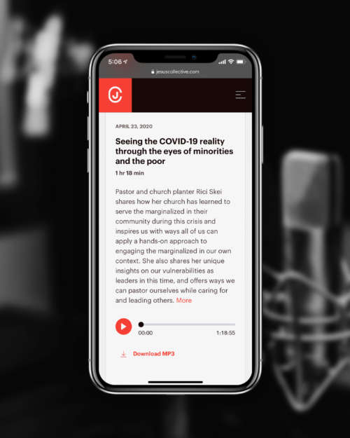 A downloadable podcast on the Jesus Collective website